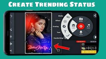 Kinemaster Se Trending Whatsapp Status Video Kaise Banaye | Kinemaster Lyrics Status Video Editing