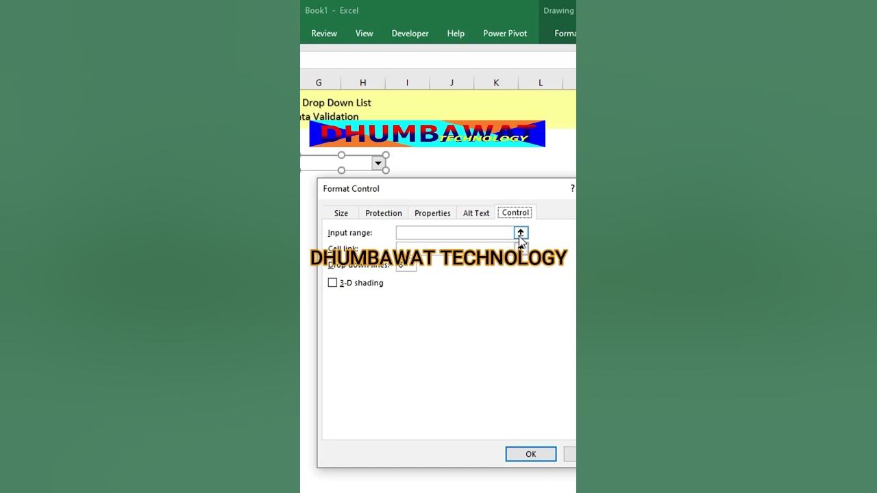 How to make drop down list in excel without data validation shorts 