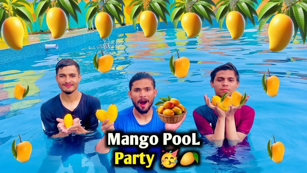 Mango PooL Party 🥭🥳|| full enjoy mango 🥭 pool party || Awais jutt ...