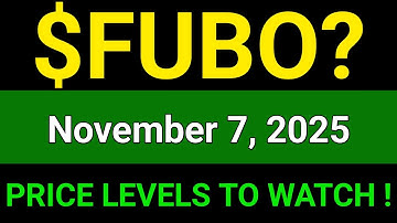 FUBO Stock (Fubo TV, Inc.) FUBO Stock Technical Analysis | November 7, 2025