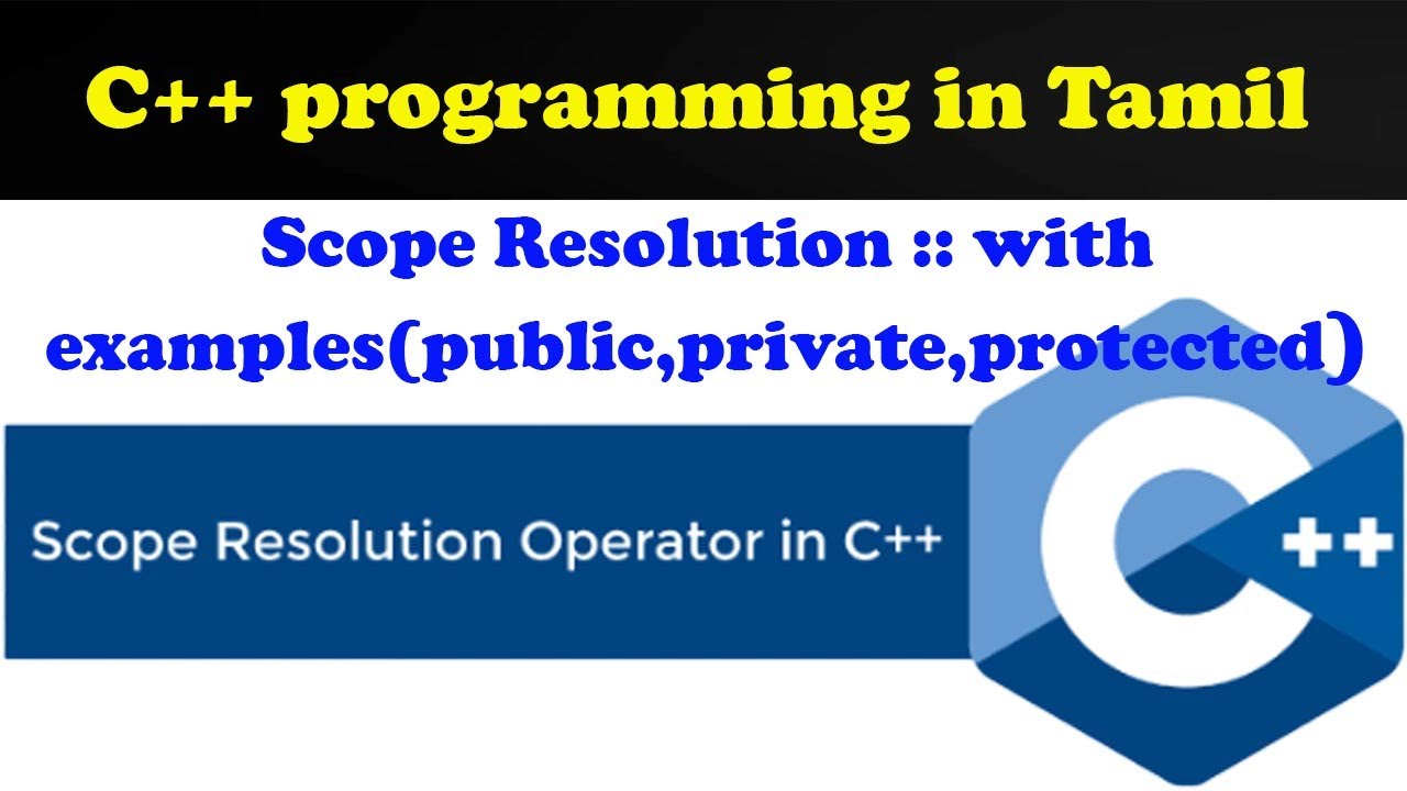 C++ programming Scope resolution Public,private,protected member|with ...