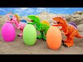 Trex looking dinosaur eggs assemble dragon crocodile  toytv khng long