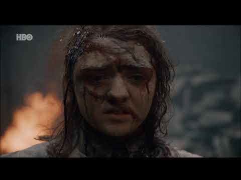 Arya Stark Survives & Scapes in a White Horse - Game Of Thrones Season 8 Episode 5