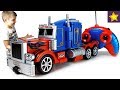 Машинки Трансформеры Робот Грузовик на радиоуправлении со светом и звуком RC Transformer Truck