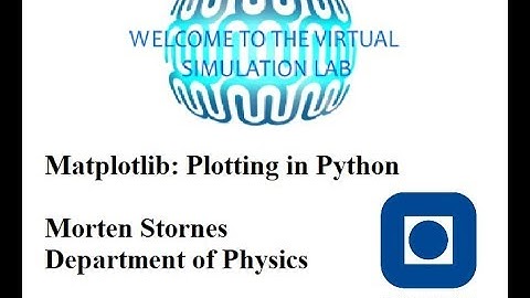 Matlibplot - Plotting in Python