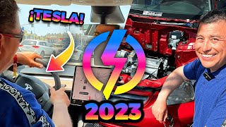 ¡MANEJE un TESLA por PRIMERA VEZ! en la ELECTRIFY EXPO 2023 Long Beach Tour/Electrones En Movimiento