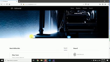 CP Editorial | C# Project | .Net MVC | University Project
