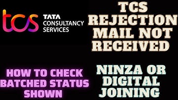 TCS Rejection mail received or not ?? |TCS Onboarding news |Tcs offer letter update|Tcs Marchjoining
