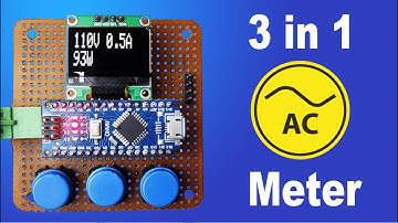 DIY 3-in-1 AC Meter | Arduino Project | Voltage, Current & Power Measurement