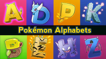 36 days of type - A to Z Animated Alphabets. Pokémon Alphabets Part-2. #36daysoftype