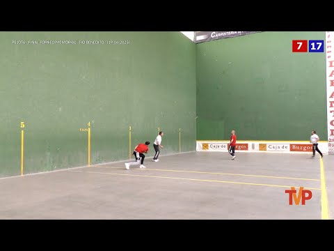 Final del Torneo de pelota "Tío Benedito" - Quintanar de la Sierra 2025