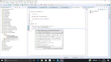 Session 5 Access Modifier in Scala
