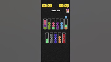 Ball Sort - Color Puzzle Game - Level 534 - Walkthrough SOLVED by RobotPlayer AI!!!
