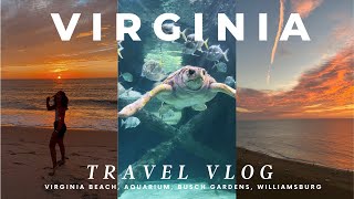 Travel Vlog: Virginia Family Vacation | Virginia Beach, Williamsburg, Eats