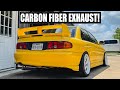 Making a CARBON FIBER EXHAUST for my Evo III!