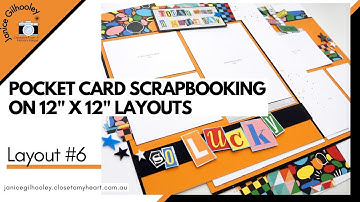 Pocket Card Scrapbooking on 12" x 12" Layouts | Layout #6
