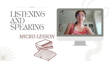 TESOL Coursera. Listening and Speaking. MICRO LESSON. Capstone 2.