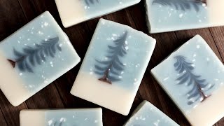 Feather Swirl Tree Landscape Soap Making | Wonderland Collab