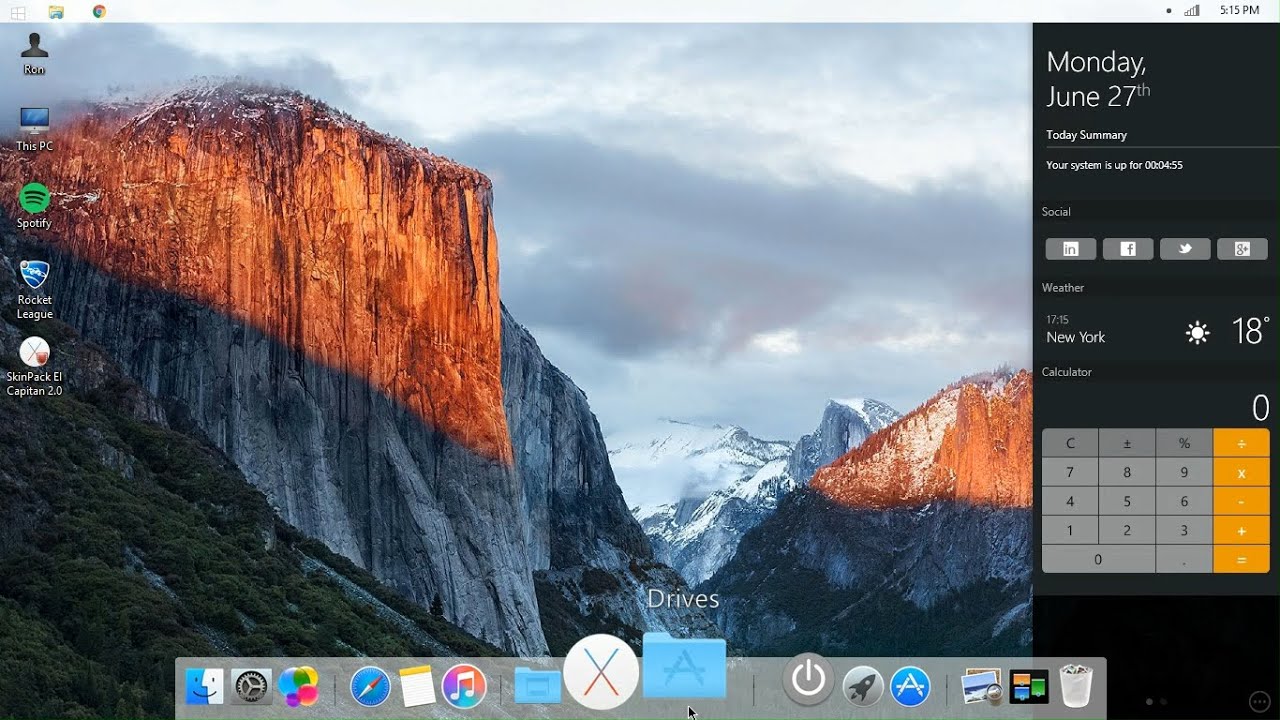 mac theme for windows 10 64 bit free download