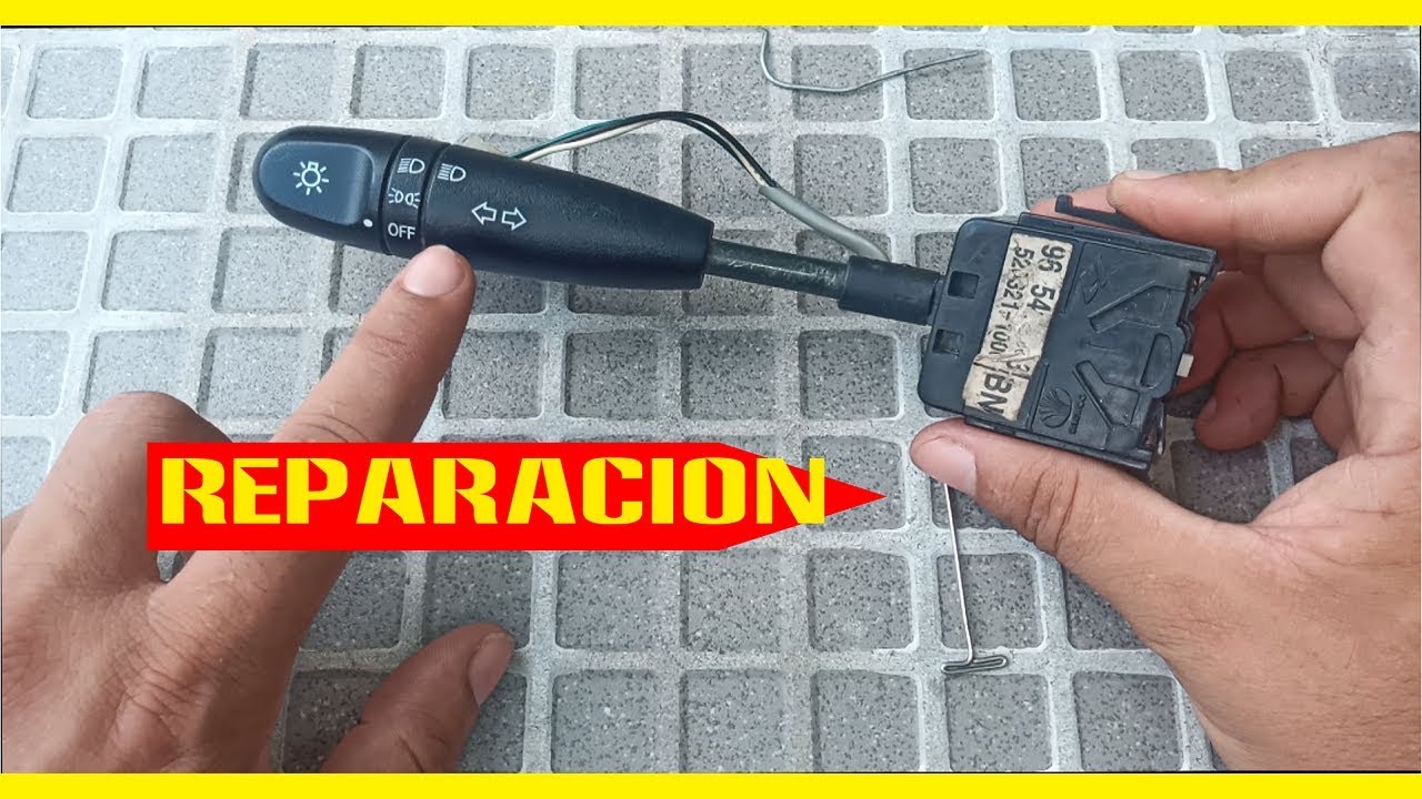 Reparación de Palanca luz alta baja y cruce en 5 minutos fácil YouTube Reparación de Palanca luz alta baja y cruce en 5 minutos fácil YouTube