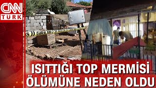 Antalyada Korkunç Olay Hurdacının Eritmek Istediği Top Mermisi Patladı