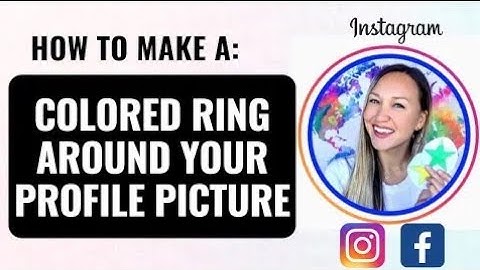 How to create a ring Circle border around your Instagram profile picture ! @Prathmesh K Videos