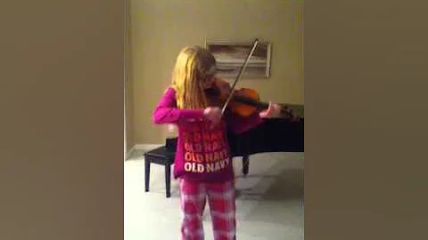 Amanda Stegemann playing her second violin
