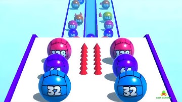 Ball Merge 2048 - Gameplay Walkthrough Part 22 Levels 77- 78 For Mobile Android, iOS