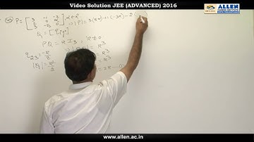 JEE Advanced 2016 Maths Solution Q. 49 (Paper-1) Code-9