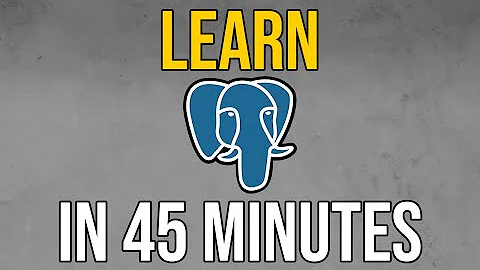 PostgreSQL CRASH COURSE - Learn PostgreSQL in 2022