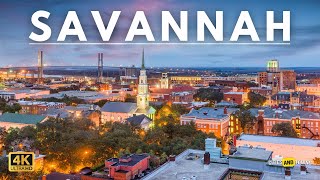 Savannah, Georgia 🇺🇸 in 4K Video by Drone - Savannah United States