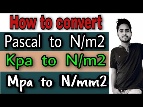 Vídeo: Como Converter Newtons Em Pascals