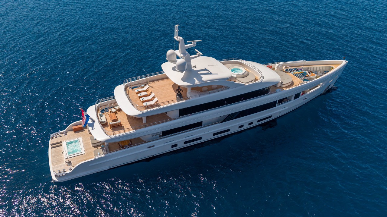 ⁣Oriy Luxury Motor Yacht - Split Yacht Rental - Croatia & Caribbean
