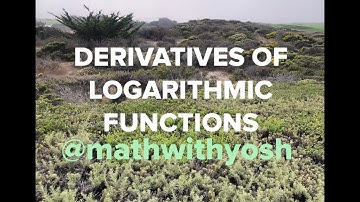 derivatives of log functions & logarithmic differentiation