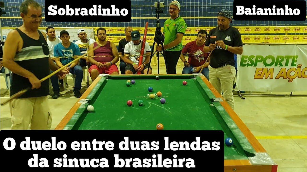 Baianinho de Mauá X Marcelo Baiano, final do torneio de sinuca de