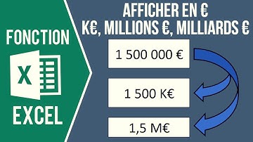 EXCEL - AFFICHER EN K€, MILLIONS € OU MILLIARDS € (Et autoriser les calculs)