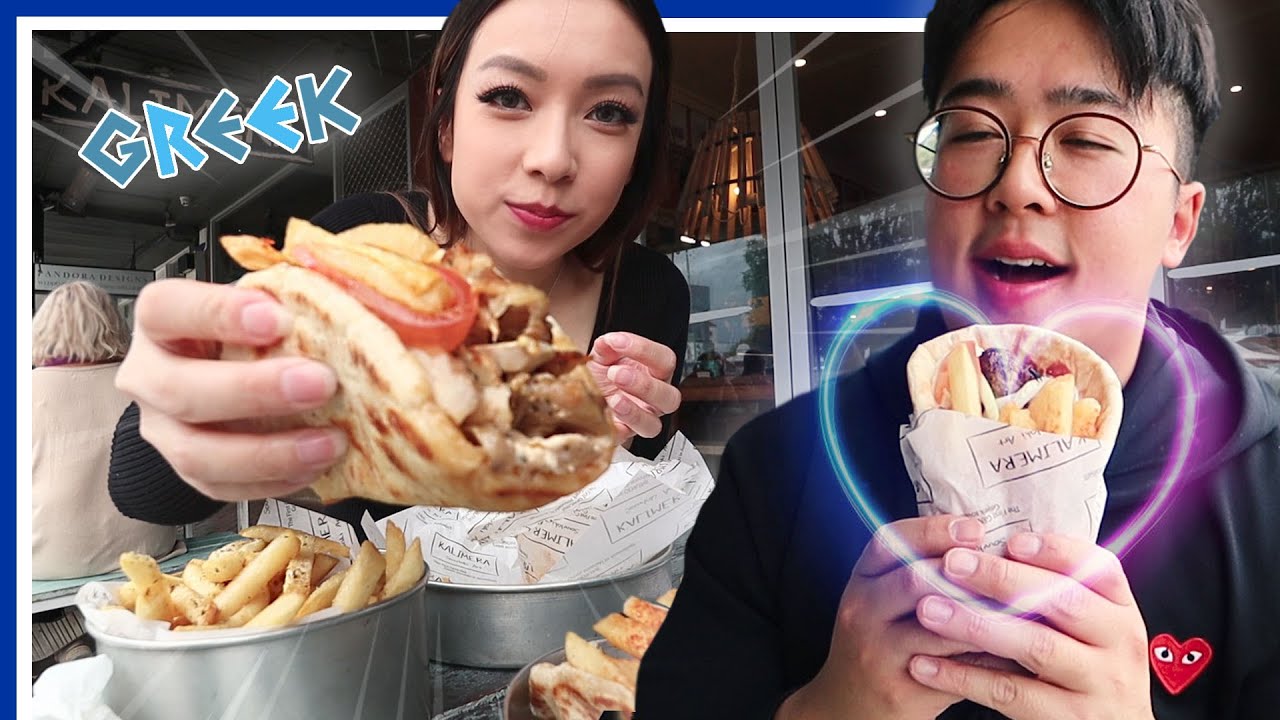 24 Hours Eating GREEK FOOD ft. Souvlaki Art, a Greek Tavern & Donuts!
