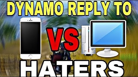 Dynamo To His Haters | Patt Se Headshot | Emulators VS Mobile | PUBG MOBILE |