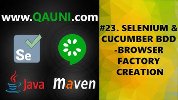 Selenium & Cucumber BDD – Tutorial 23/32: Browser Factory Creation