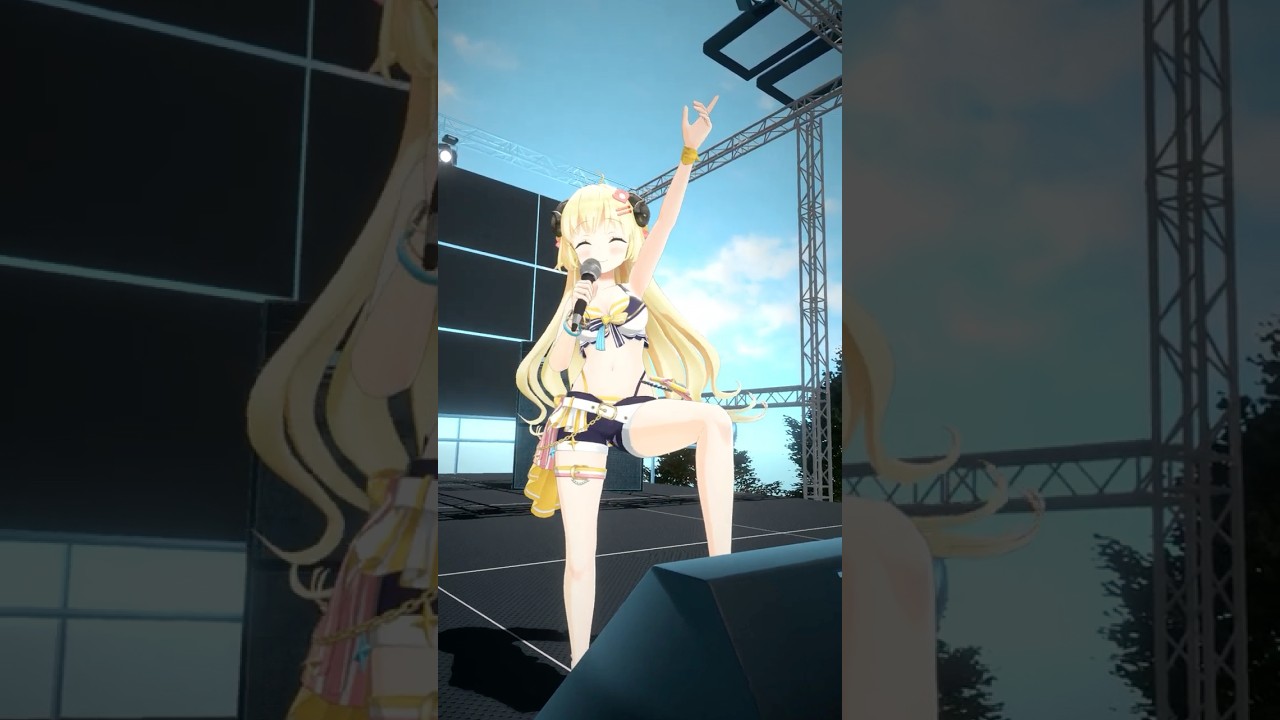 夏フェスって感じだねぇ～🎤🎶 #holonatsuParadise #ホロナツpiece #shorts