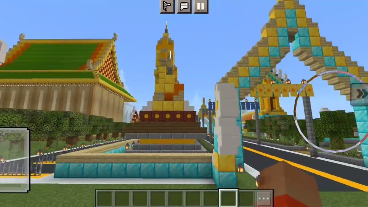 ภาพรวมวัดไทยในมายคราฟ