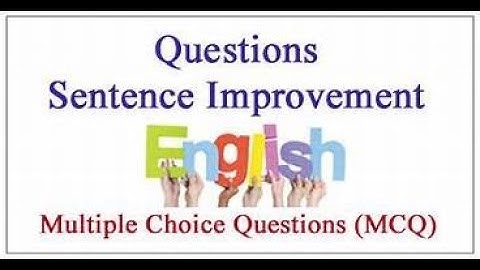 SENTENCE IMPROVEMENT VERBAL ABILITY ( VA) for CAT , IBPS,SSC,, CAMPUS JOBS