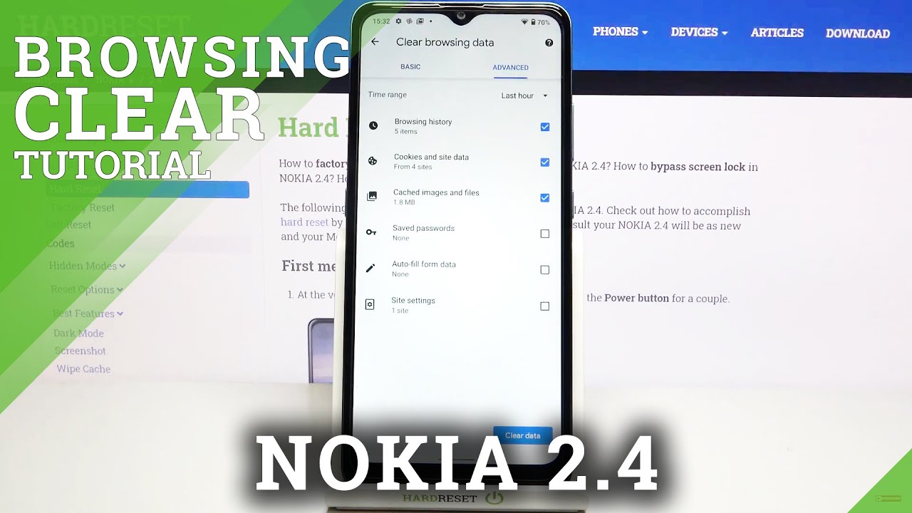 How to Clear Browsing History in NOKIA 2.4 – Erase Visited Webpages