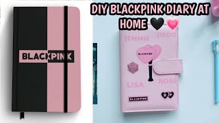 How to make Journal Diary at Home 🌟 DIY BLACKPINK Diary #craftersworld #journal #diycraft #blackpink screenshot 1