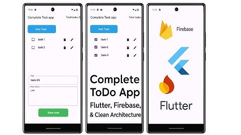 Complete Flutter ToDo App with Firebase & BLoC | Clean Architecture Tutorial