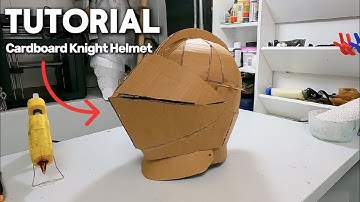 How to Make Historically Realistic Cardboard Knight Helmet DIY Tutorial
