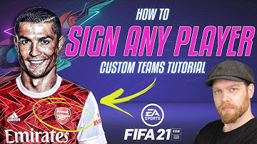 Fifa 21 Custom Teams Tutorial - HOW TO SIGN ANY PLAYER!
