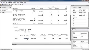How to describe and summarize survival data using Stata®