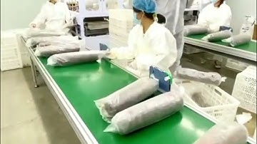 Automatic solid spawn inoculation machine.