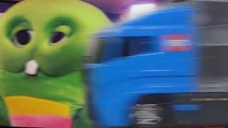 gachapin gets hit by a truck singing KICK BACK